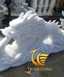 Tượng Rồng Đá Bậc Tam Cấp Đá Nguyên Khối