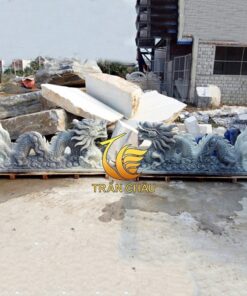 Tượng Rồng Đá Cẩm Thạch Xám Đẹp