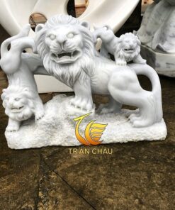 Tượng Sư Tử Đá Nhỏ Để Bàn Làm Việc