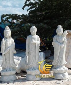 Tượng Tam Thế Phật Đẹp Bằng Đá Tự Nhiên
