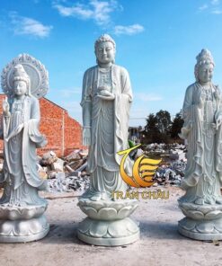 Tượng Tam Thế Phật Lớn Bằng Đá Mỹ Nghệ Đà Nẵng