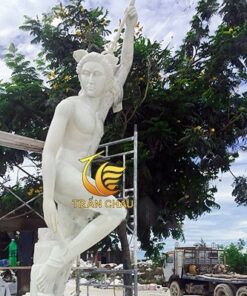 Tượng Thần Hermes Mercury Bằng Đá Tự Nhiên