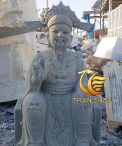 Tượng Thần Tài Đá Sa Thạch Nguyên Khối