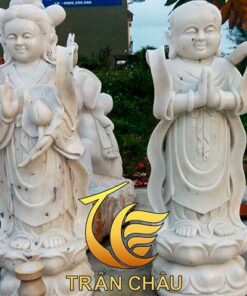 Tượng Thiện Tài Đồng Tử Đá Trắng Vân Mây Đá Ngũ Hành Sơn
