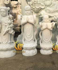 Tượng Thiện Tài Đồng Tử Ngũ Thập Tam Tham Đá Tự Nhiên