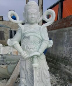 Tượng Tiêu Diện Hộ Pháp Bằng Đá Nguyên Khối Non Nước