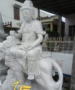 Tượng Văn Thù Sư Lợi Bồ Tát Đá Cẩm Thạch