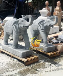 Tượng Voi Đá Sa Thạch Nguyên Khối
