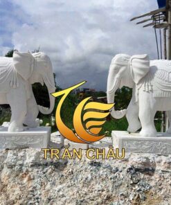 Tượng Voi Đá Trắng Đẹp Tại Đà Nẵng