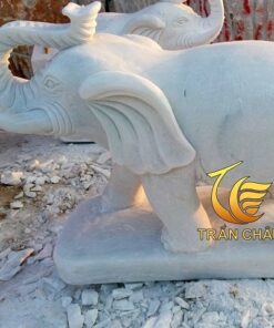 Tượng Voi Nhỏ Bằng Đá Để Phòng Làm Việc
