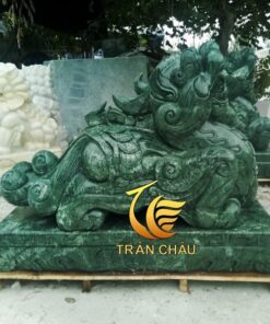 Tỳ Hưu Bằng Đá Cẩm Thạch Xanh