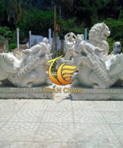 Tỳ Hưu Đá Để Cổng Đá Trắng Cẩm Thạch