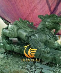 Tỳ Hưu Đá Xanh Ấn Độ Nguyên Khối