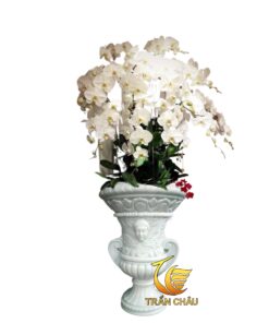 Chậu Hoa Lan Bằng Đá